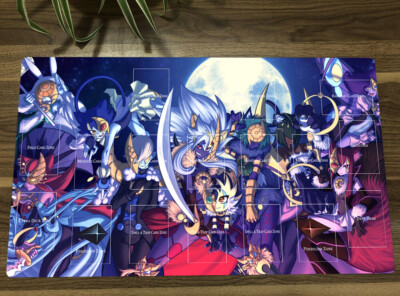 NEW YGO Playmat Lunalight Blue Cat Trading Card CCG TCG Game Mat + Bag-image