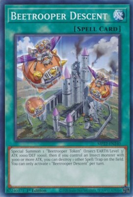 1x Beetrooper Descent - 1st Editi NM Eng YuGiOh - 2022 Mega Tin - Pharoah's Gods-image