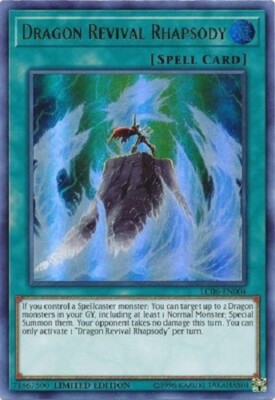 Yugioh - Dragon Revival Rhapsody Limited Edition Ultra Rare NM - Free Holo Card-image