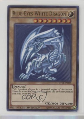 2016 Yu-Gi-Oh! Mega-Tins Limited Edition Blue-Eyes White Dragon #CT13-EN008 0u5r-image