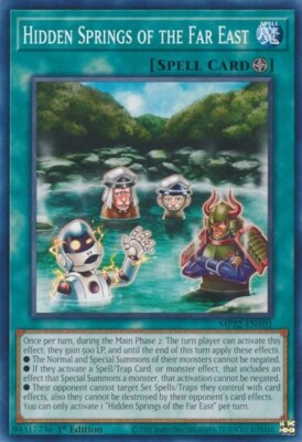 1x Hidden Springs of the Far East NM Eng YuGiOh - 2022 Mega Tin - Pharoah's Gods-image