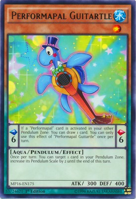 Performapal Guitartle - MP16-EN175 - Rare - 1st Edition - Moderately Played-image