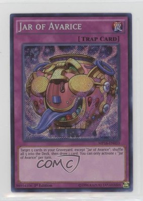 2016 Yu-Gi-Oh! Mega-Tin Mega Pack 1st Edition Jar of Avrice #MP16-EN033 0k8a-image