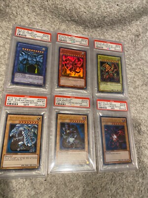 LC01  Sequential number  2010 Yugioh Egyptian god cards PSA 10 1st edtion set-image