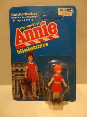 VTG 1982 NOS The World Of ANNIE Miniatures, Knickerbocker - 2.5