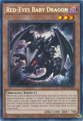 YUGIOH Red-Eyes Baby Dragon : LDS1-EN010 : ScR L-ED NM-image