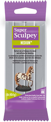Medium Gray, Premium, Non Toxic, Medium Firmness, Sculpting Modeling Polymer Cla-image