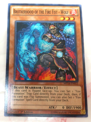 Yugioh - Brotherhood Of The Fire Fist - Wolf MP14-EN012 1st Edition C - NM/M-image