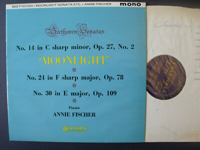 Columbia CX1675 No SAX Annie Fischer plays Beethoven piano sonatas-image