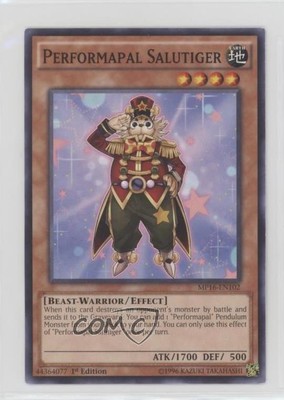 2016 Yu-Gi-Oh! Mega-Tin Mega Pack 1st Edition Performapal Salutiger 0yj1-image