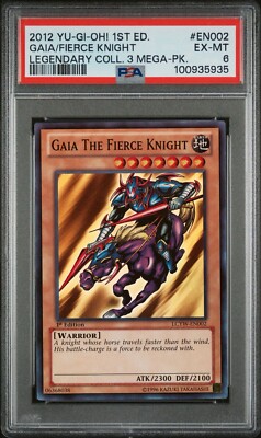 2012 Yu-Gi-Oh! Gaia/Fierce Knight Legendary Collection 3 LCYW 1st Ed Super PSA 6-image