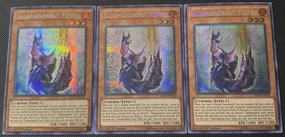 Salamangreat Foxy MP19-EN154 2019 Gold Sarcophagus Tin Mega Pack 1st Ed X3-image