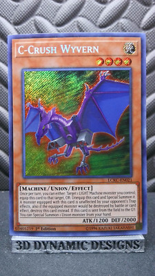 | Yugioh C-Crush Wyvern LCKC-EN021 1st Secret Rare Legendary Kaiba  NM 🔥 |-image