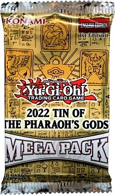 Yu-Gi-Oh!-2022 TIN OF THE PHARAOH’S GODS ~1x MEGA PACK~ 1st ed. 🙈🙉🙊🐵-image