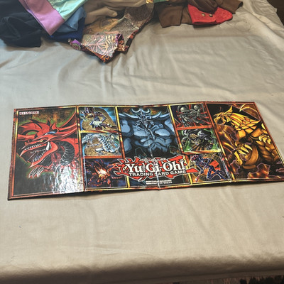 1x YuGiOh! TCG Legendary Collection Egyptian Gods Hard Foldable Playmat Not Used-image