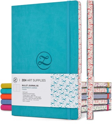 A5 Dotted Journal - Enjoy Bullet Journaling with a Soft Cover, Non-Bleed Thic...-image