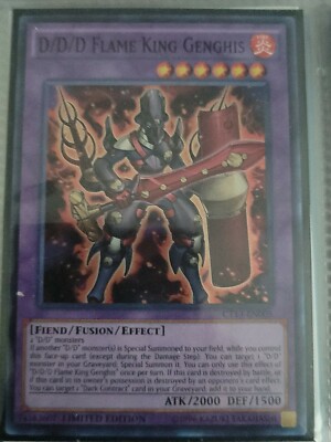 Yu-Gi-Oh! TCG D/D/D Flame King Genghis 2016 Mega-Tins CT13-EN005 Limited...-image