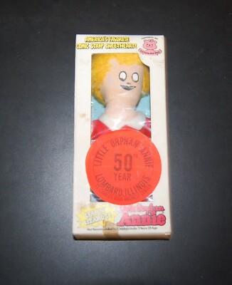 Vintage 1972 Little Orphan Annie Cloth Doll in Box NOS never used-image