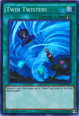 Twin Twisters - MP16-EN221 - Super Rare - 1st Edition x1 - Near Mint-image