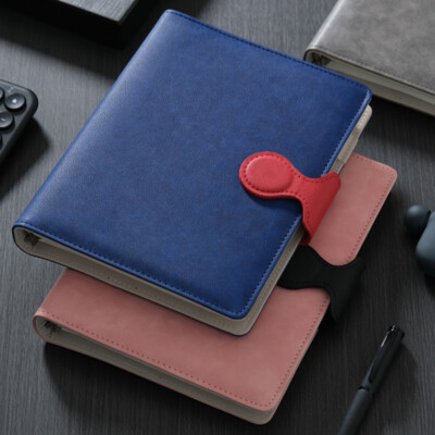 160 Pages PU Leather Refillable Journal A5 Notebook Lined Paper Writing Diary-image
