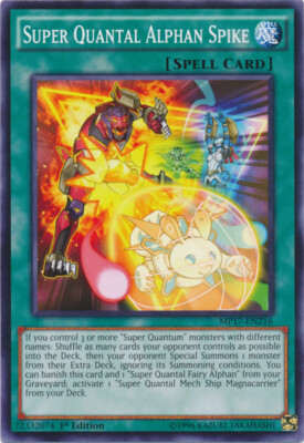 Yugioh! LP Super Quantal Alphan Spike - MP17-EN216 - Common - 1st Edition Lightl-image
