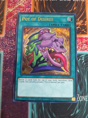 Yu-Gi-Oh! Pot of Desires CT14-EN004 Limited Ultra Rare Near Mint b2/-image