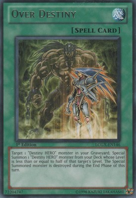 Over Destiny - LCGX-EN146 - Rare - 1st Edition Near Mint Legendary Collection 2-image