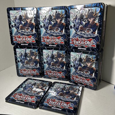 Yugioh - Yusei 2018 Mega Collectors Tin Empty Tins Lot Of 6 Yu-Gi-Oh-image
