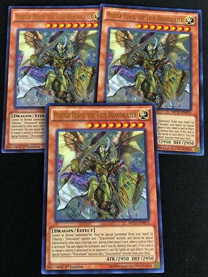 YUGIOH MASTER PEACE THE TRUE DRACOSLAYER MP17-EN075 1ST ULTRA X3-image