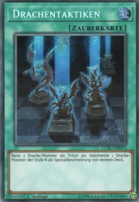 yugioh 1x dragon tactics LCKC-DE073 SECRET RARE 1 EDITION GERMAN-image