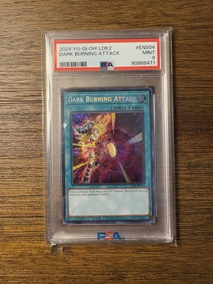 PSA 9 Dark Burning Attack | LDK2-ENS04 Legendary Decks II | Dark Magician Girl-image