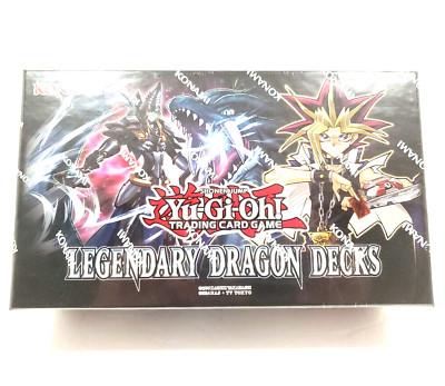 1st Edition Legendary Dragon Decks Box Dark Magician Cyber Odd Sealed Yugioh-image