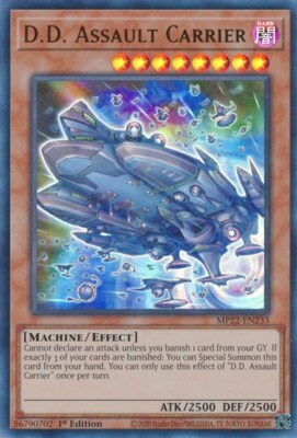 1x D.D. Assault Carrier - 1st Edi NM Eng YuGiOh - 2022 Mega Tin - Pharoah's Gods-image