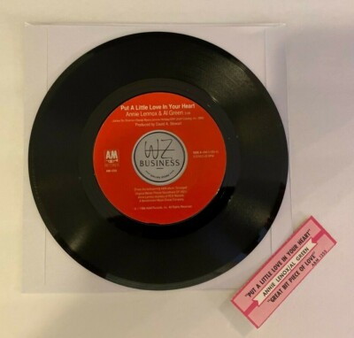 •Annie Lennox & Al Green * Put A Little Love In Your Heart * AM-1255 •7” Vinyl•-image