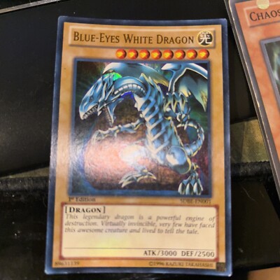 Yu-Gi-Oh! TCG Blue-Eyes White Dragon (Version 2) Legendary Collection Kaiba Mega-image