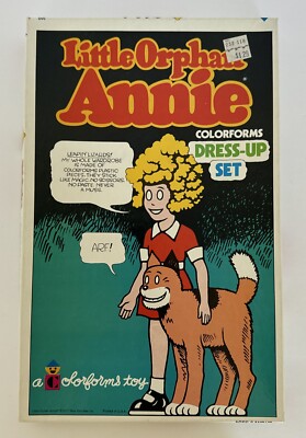 Little Orphan Annie Colorforms Dress-Up Set 1977 Collectible New Open Box-image
