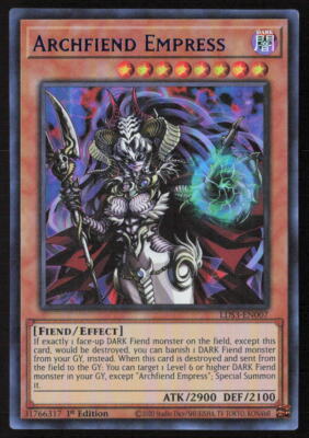 Archfiend Empress (Blue) Legendary Duelists: Season 3 #LDS3-EN007 Ultra Rare-image