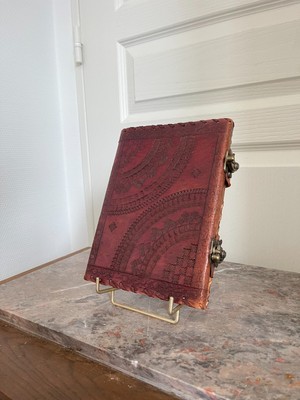 Vintage Celtic Travel Notebook Journal Bound Leather With Rings-image