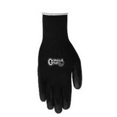 Gorilla Grip Glove, Polymer Coating, XL 1 Pair Black-image