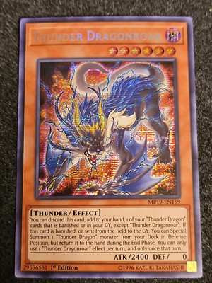 Thunder Dragonroar MP19-EN169 2019 Gold Sarcophagus Tin Mega Pack 1st Edition-image