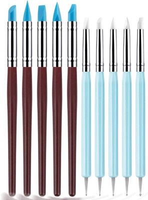 Yagugu Silicone Clay Sculpting Tool - 10Pcs Modeling Dotting for... -image