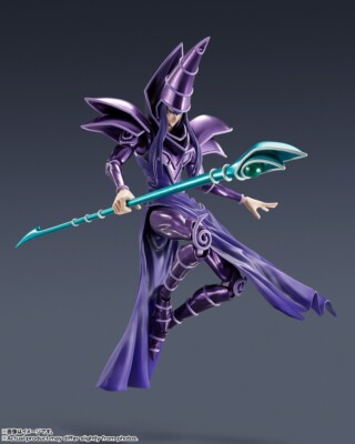 S.H.MonsterArts Yu-Gi-Oh! Dark Magician TAMASHII NATIONS Bandai Japan New-image