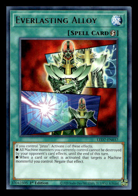 Yugioh Legendary Duelists: Rage of Ra #LED7-EN037 Everlasting Alloy Rare-image