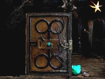 Darkhold Book of Damned The Gothic Blank Spell Scarlet Witch Prop Evil book-image