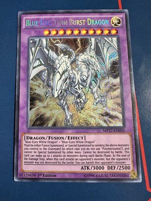 Light Played Blue-Eyes Twin Burst Dragon MP17-EN056 2017 Mega-Tins Mega Pack-image