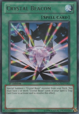 Crystal Beacon - LCGX-EN163 - Rare - 1st Edition - Moderately Played-image