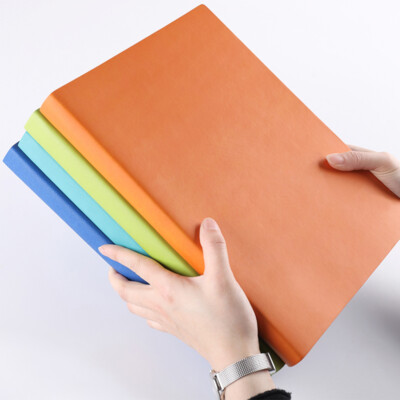 Thick PU Leather Journal A4 Notebook Lined Paper Writing Diary Planner 400 Pages-image