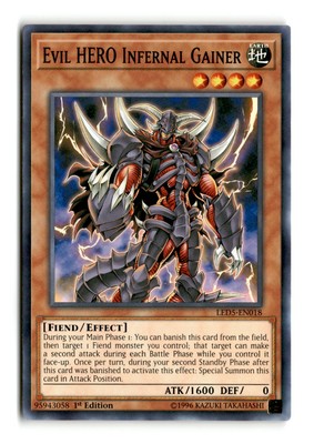 Evil HERO Infernal Gainer - LED5-EN018 1st Edition - YuGiOh-LP-image