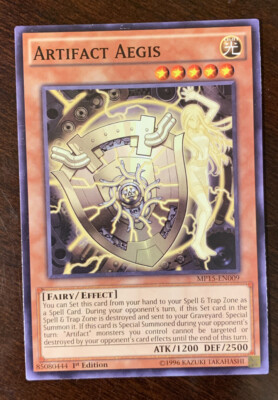 Artifact Aegis MP15-EN009 YuGiOh! COMMON Mega Pack 2015 1st Ed NEW Near Mint x1-image