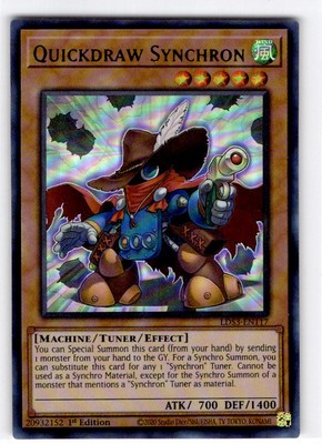Yu-Gi-Oh 1st edition Quickdraw Synchron Ultra Rare #LDS3-EN117-image